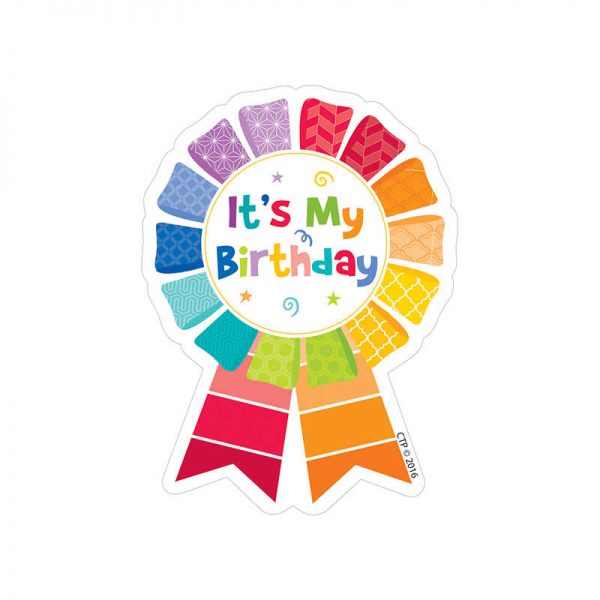CREATIVE TEACHING PRESS HAPPY BIRTHDAY BADGE PAINTED PALETTE CTP1066
