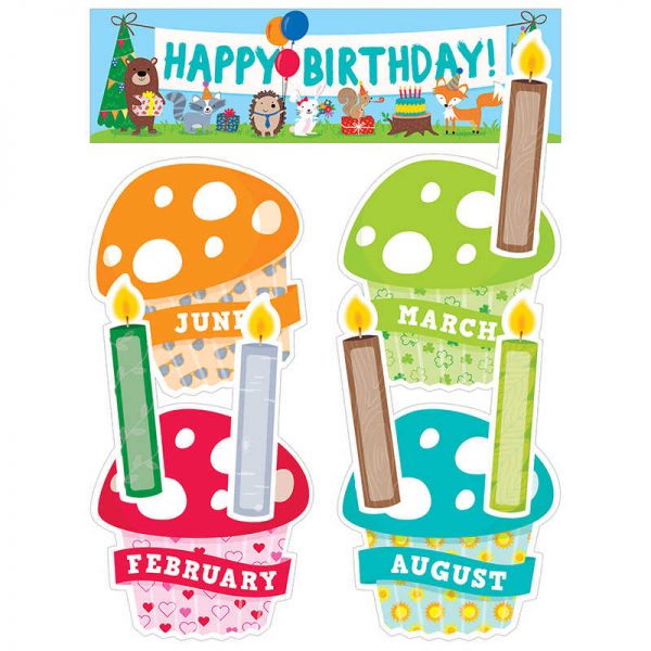 CREATIVE TEACHING PRESS HAPPY BIRTHDAY MINI BB SET WOODLAND FRIENDS CTP1758