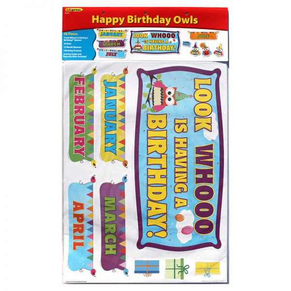 EDUPRESS HAPPY BIRTHDAY OWLS BB SET EP-2194