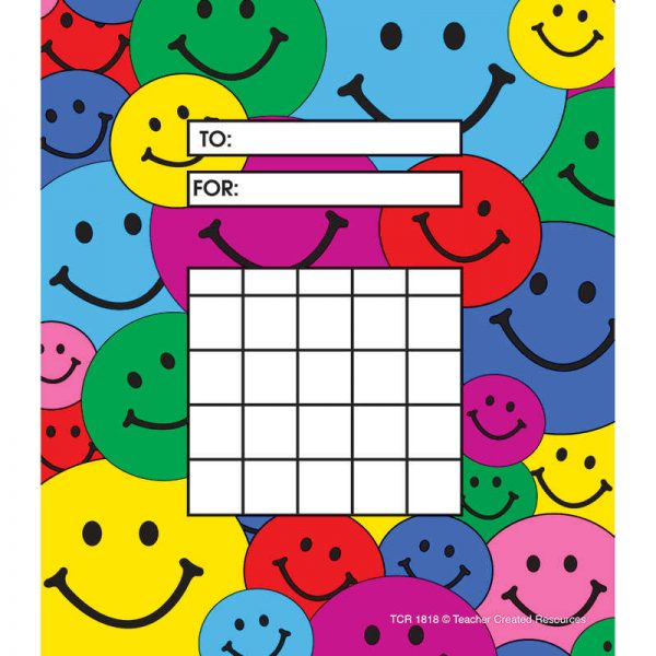 TEACHER CREATED RESOURCES HAPPY FACES INCENTIVE CHARTS 36SHT TCR1818
