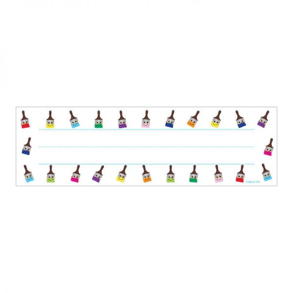 HYGLOSS PRODUCTS INC. HAPPY PAINTBRUSHES NAME PLATES HYG45433