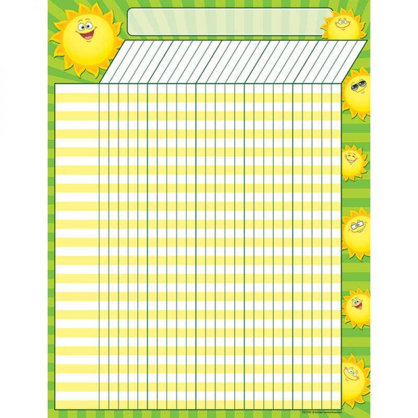 TEACHER CREATED RESOURCES HAPPY SUNS INCENTIVE CHART TCR7792