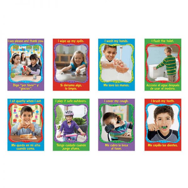 TREND ENTERPRISES INC. HEALTHY HABITS LOOK & LEARN POSTERS PACK T-49902