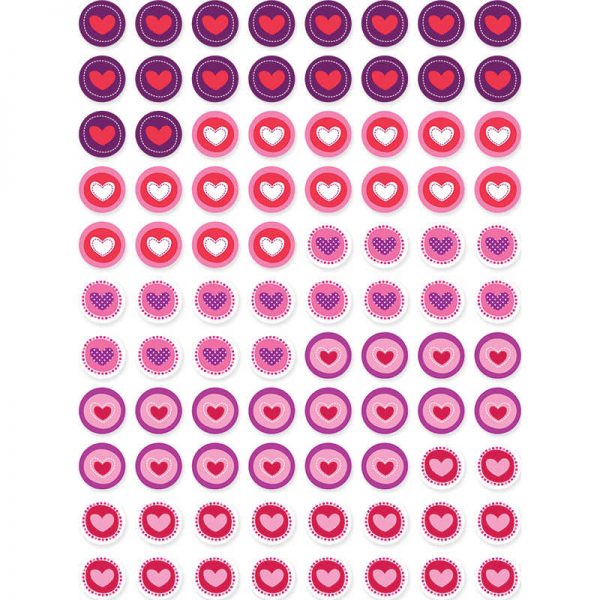 CREATIVE TEACHING PRESS HEARTS HOT SPOTS STICKERS CTP7159