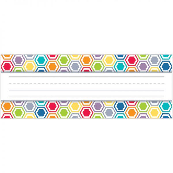 CREATIVE TEACHING PRESS HEXAGON NAME PLATES CTP3890