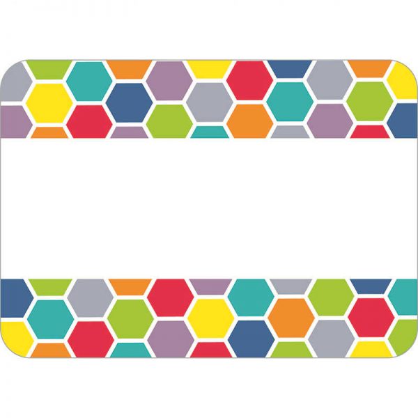 CREATIVE TEACHING PRESS HEXAGON NAME TAGS CTP0949