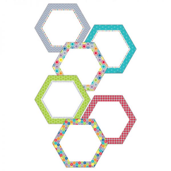 CREATIVE TEACHING PRESS HEXAGONS 10IN DESIGNER CUT OUTS CTP5969