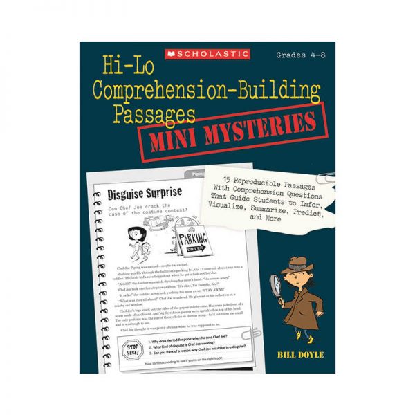 SCHOLASTIC TEACHING RESOURCES HI LO COMPREHENSION BUILDING PASSAGES MINI MYSTERIES SC-512408