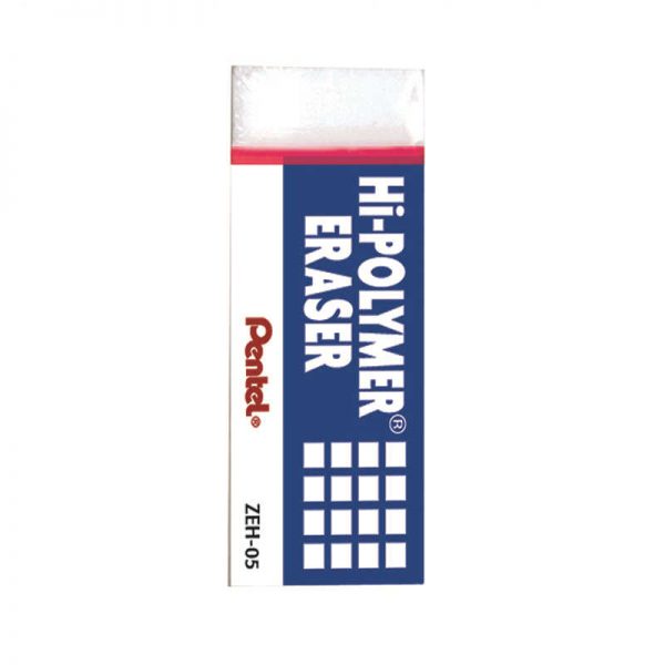 PENTEL OF AMERICA HI-POLYMER BLOCK ERASER SMALL WHITE PENZEH05