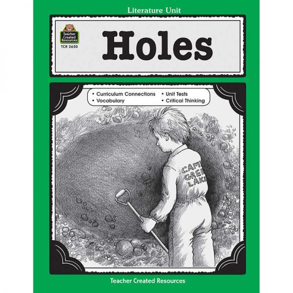 TEACHER CREATED RESOURCES HOLES LITERATURE UNIT TCR2650