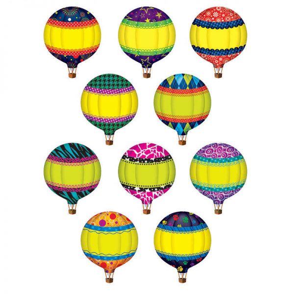 TEACHER CREATED RESOURCES HOT AIR BALLOONS ACCENTS - 30PK TCR5295