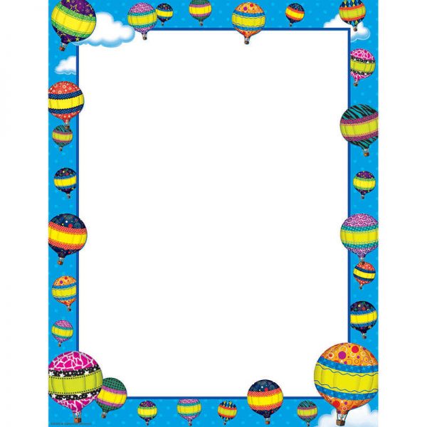 TEACHER CREATED RESOURCES HOT AIR BALLOONS BLANK CHART TCR7770