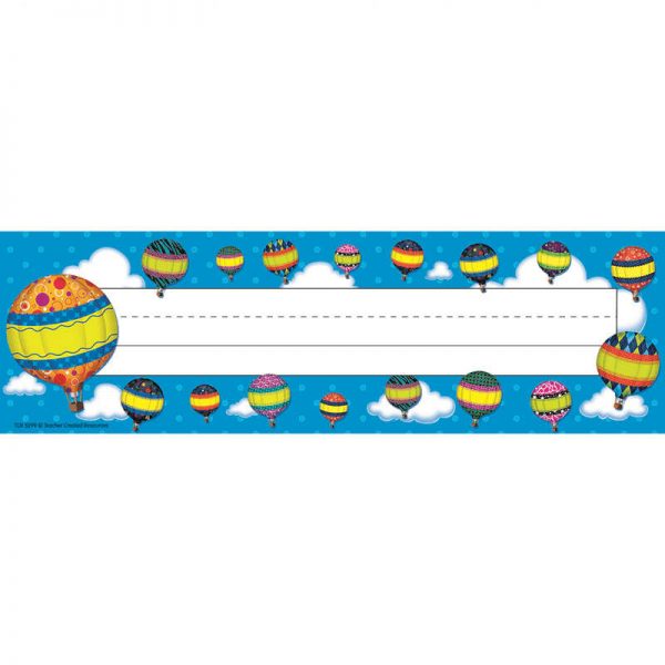 TEACHER CREATED RESOURCES HOT AIR BALLOONS NAME PLATES TCR5299