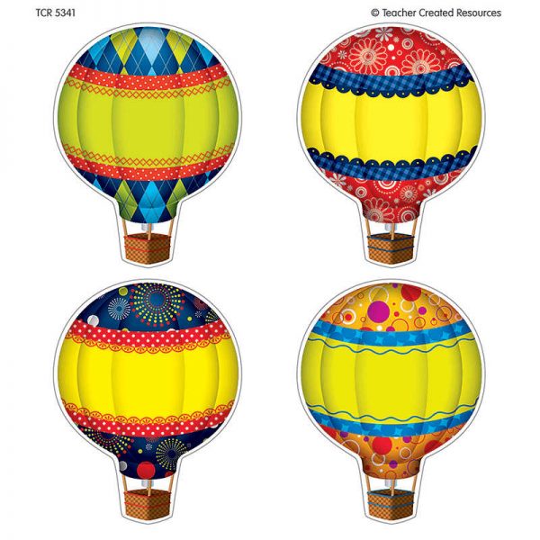 TEACHER CREATED RESOURCES HOT AIR BALLOONS WEAR EM BADGES TCR5341