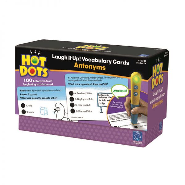 EDUCATIONAL INSIGHTS HOT DOTS ANTONYMS VOCABULARY DEVELOPMENT CARDS EI-2731