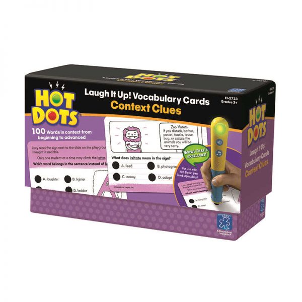 EDUCATIONAL INSIGHTS HOT DOTS CONTEXT CLUES VOCABULARY DEVELOPMENT CARDS EI-2733