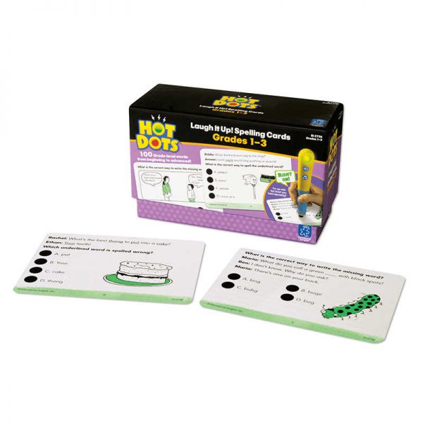 EDUCATIONAL INSIGHTS HOT DOTS GRADE 1-3 LAUGH IT UP SPELLING EI-2736