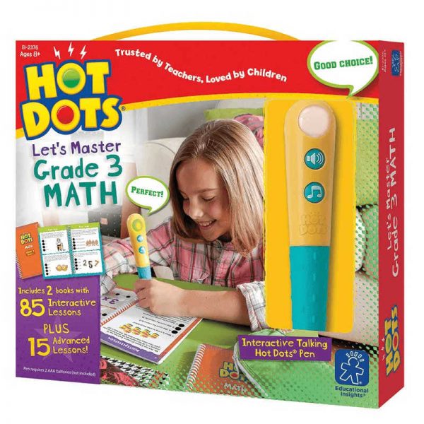 LEARNING RESOURCES HOT DOTS JR LETS MASTER MATH GRADE 3 EI-2376