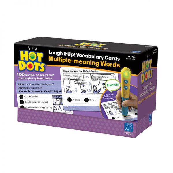 EDUCATIONAL INSIGHTS HOT DOTS MULTIPLE MEANING WORDS VOCABULARY DEVELOPMENT CARDS EI-2734