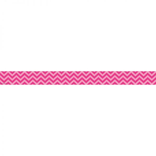 TEACHER CREATED RESOURCES HOT PINK CHEVRON STRAIGHT BORDER TRIM TCR5541