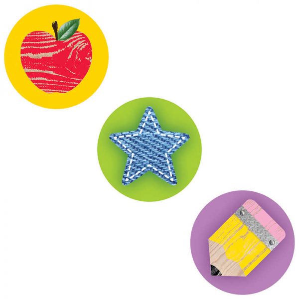 CREATIVE TEACHING PRESS HOT SPOTS UPCYCLE STYLE STICKERS CTP7136