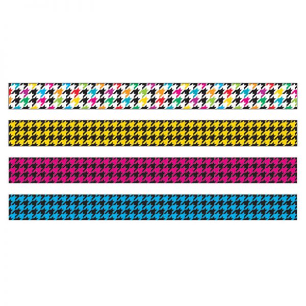 TREND ENTERPRISES INC. HOUNDSTOOTH MIX BORDER VARIETY PACK T-85901