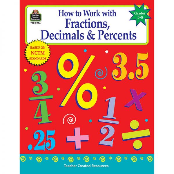 TEACHER CREATED RESOURCES HOW TO WORK FRACTIONS DECIMALS GRADE 5-8 TCR2956