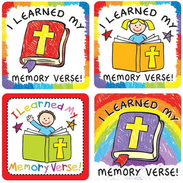 CARSON DELLOSA I LEARNED MY MEMORY VERSE STICKERS 120 PC CD-168171