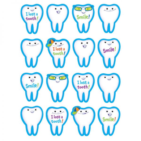 CREATIVE TEACHING PRESS I LOST A TOOTH STICKERS 80 PER PACK CTP4379
