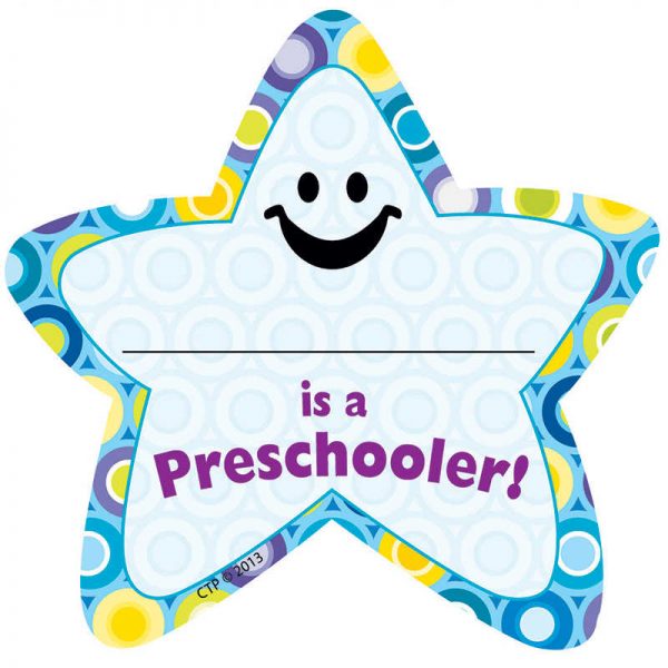 CREATIVE TEACHING PRESS IM A PRESCHOOLER STAR BADGES CTP1014