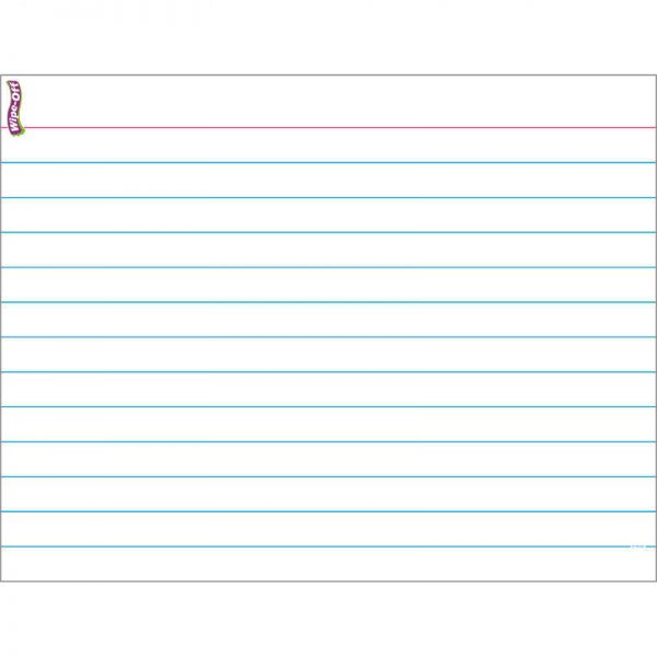 TREND ENTERPRISES INC. INDEX CARD WIPE OFF CHART 17X22 T-27309