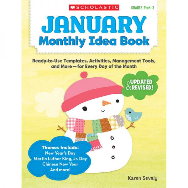 SCHOLASTIC TEACHING RESOURCES JANUARY MONTHLY IDEA BOOK SC-537937