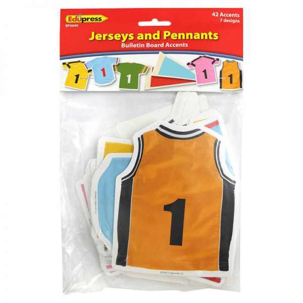 EDUPRESS JERSEYS AND PENNANTS ACCENTS EP-3040