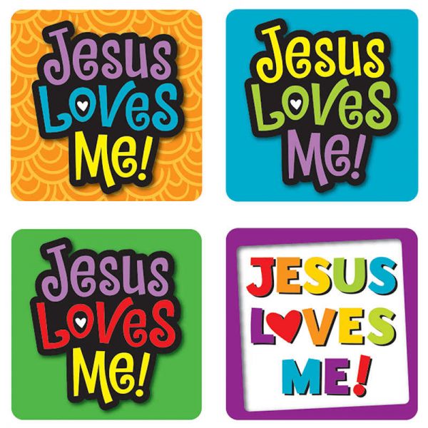 CARSON DELLOSA JESUS LOVES ME STICKERS 120 PC CD-168166