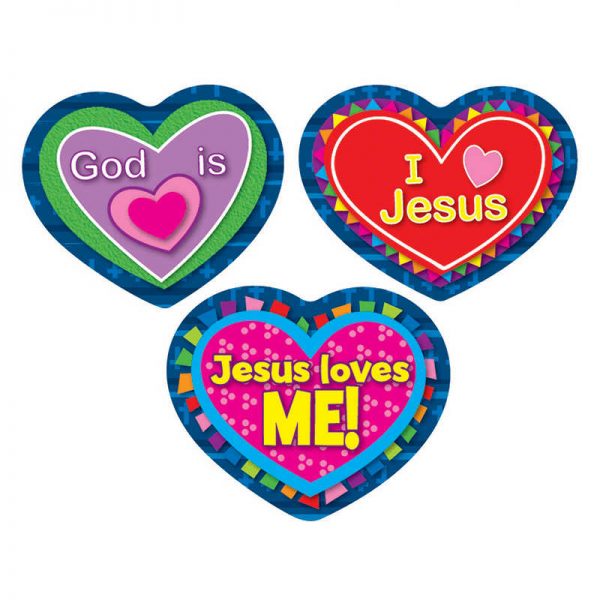 CARSON DELLOSA JESUS LOVES ME STICKERS 90 PC CD-168080