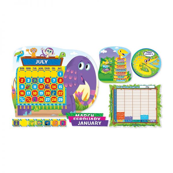 SCHOLASTIC TEACHING RESOURCES JINGLE JUNGLE CALENDAR BB SET SC-553071