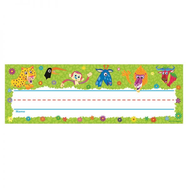 SCHOLASTIC TEACHING RESOURCES JINGLE JUNGLE NAME PLATES SC-553146