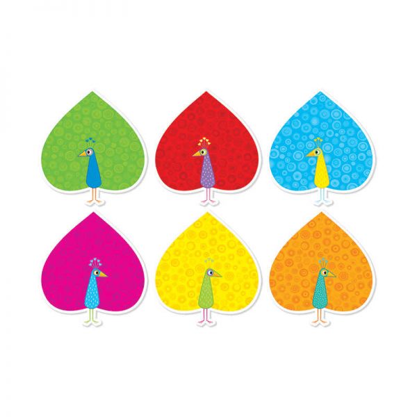 SCHOLASTIC TEACHING RESOURCES JINGLE JUNGLE PEACOCKS ACCENTS SC-553126
