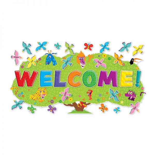 SCHOLASTIC TEACHING RESOURCES JINGLE JUNGLE WELCOME BB SET SC-553068
