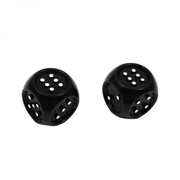 KOPLOW GAMES INC. JUMBO TACTILE DICE BLACK SET OF 2 KOP18691