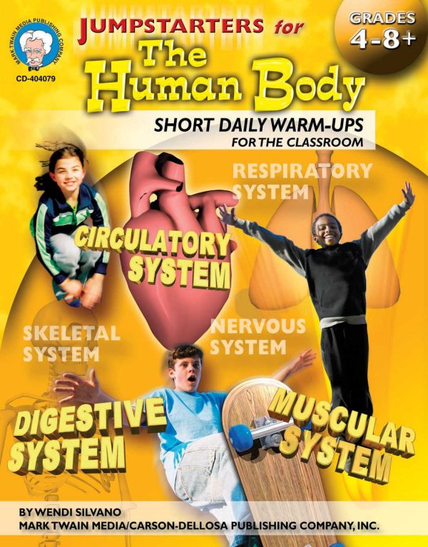 CARSON DELLOSA Jumpstarters for the Human Body Book (4-8 ) Grades: 4-8 CD-404079