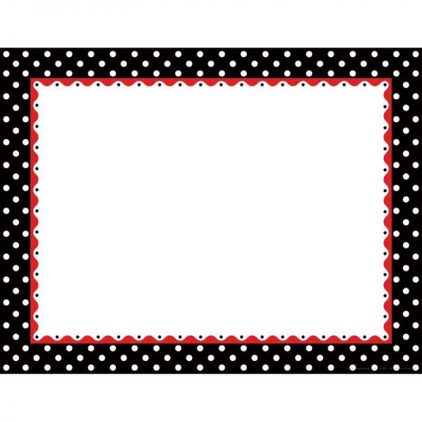 BARKER CREEK JUST DOTTY BLACK & WHITE BORDER CHART BCPLL848CH