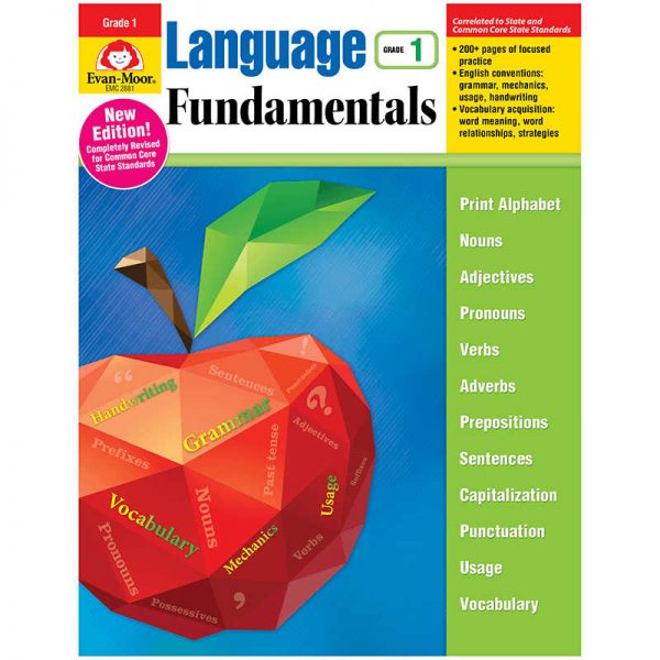 EVAN-MOOR LANGUAGE FUNDAMENTALS GRADE 1 COMMON CORE EDITION EMC2281