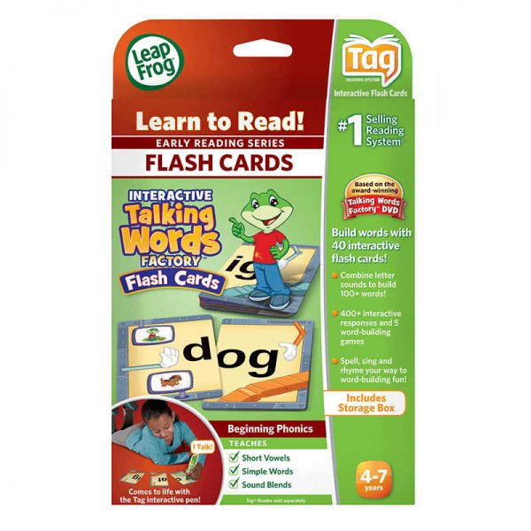 LEAPFROG LEAPFROG TAG INTERACTIVE TALKING WORDS FACTORY FLASH CARDS LFC21210