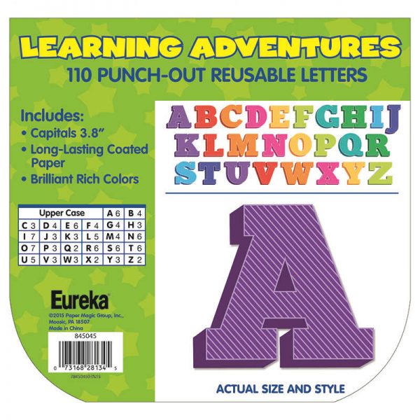 EUREKA LEARNING ADVENTURE 4IN DECO LETTERS EU-845045