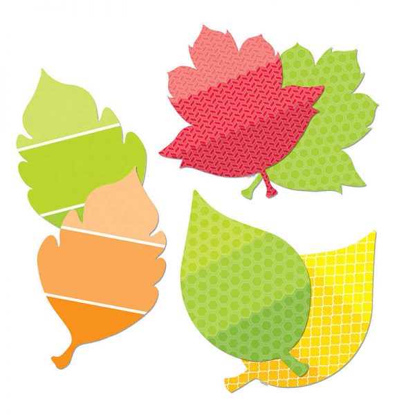 CREATIVE TEACHING PRESS LEAVES 10IN DESIGNER CUT OUTS PAINT CTP0656