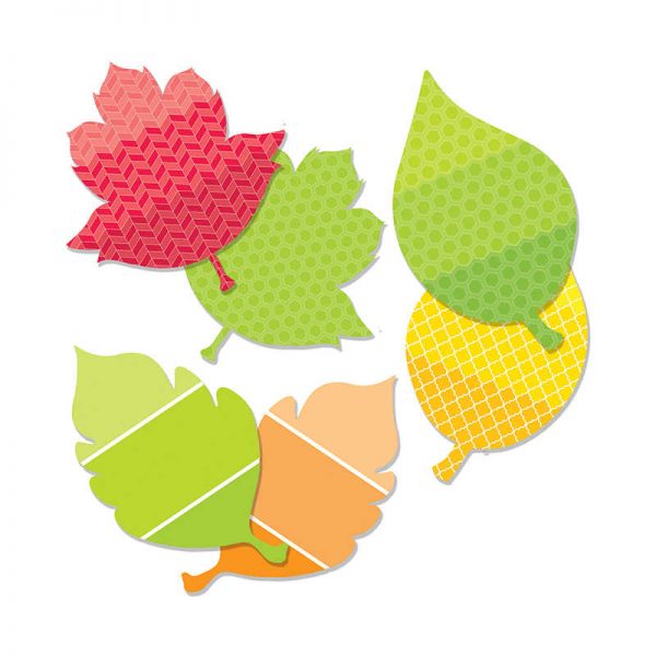 CREATIVE TEACHING PRESS LEAVES 6IN DESIGNER CUT OUTS PAINT CTP6496