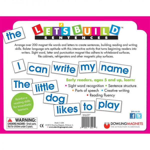 DOWLING MAGNETS LETS BUILD SENTENCES DO-733017