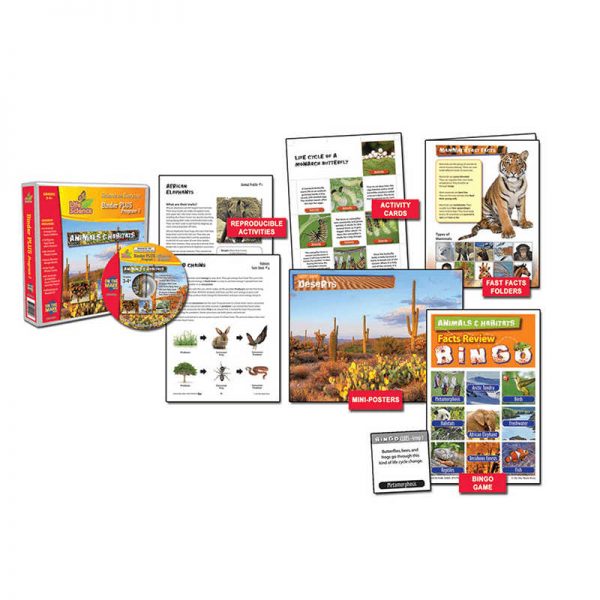 ON THE MARK PRESS LIFE SCIENCE ANIMALS & HABITATS BINDER PLUS SERIES OTM9100