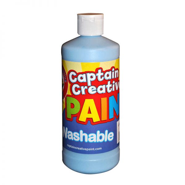 CAPTAIN CREATIVE LIGHT BLUE 16OZ WASHABLE PAINT BY CAPTAIN CREATIVE CCR901116